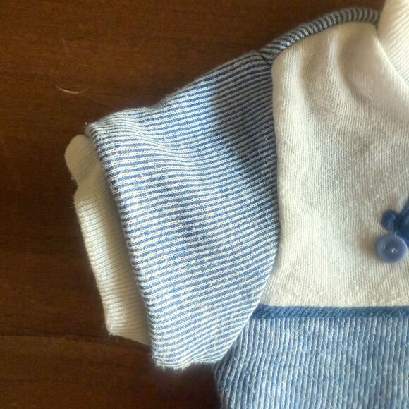 Vintage Train Shirt & Bloomers Matching Set Boys' 3-6 Months - Picture 5 of 12